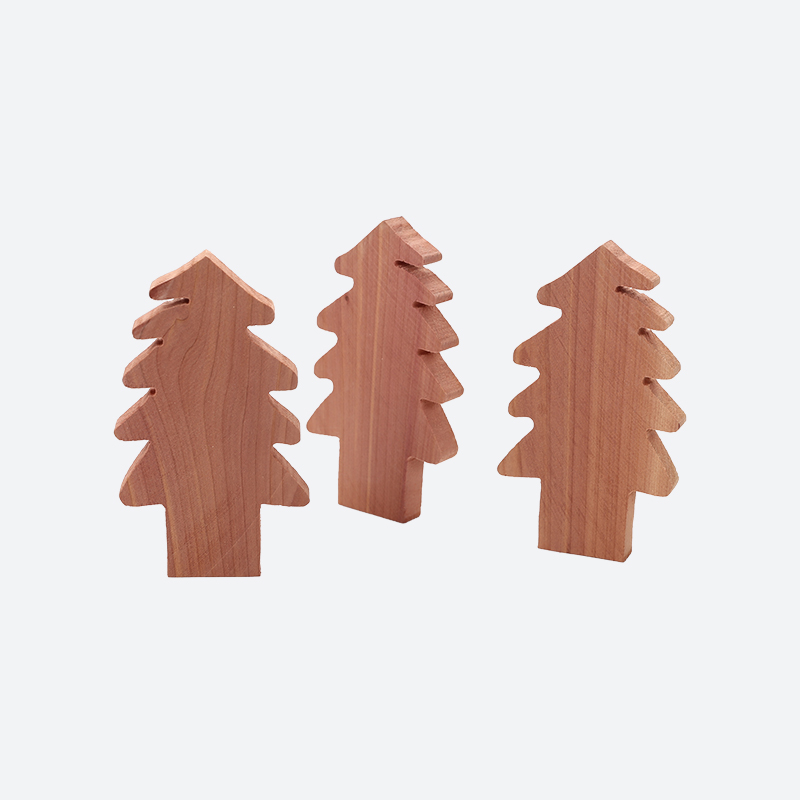 Forma de árvore Decorações de madeira Pequenas peças podem ser combinadas aleatoriamente
